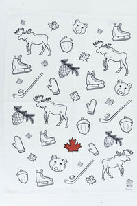 Canadian Icons Dish Towel