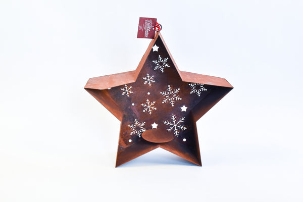 Rusty Star Candleholder