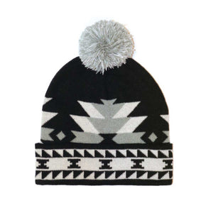 Indigenous Artist Knitted Tuque with Pom Pom